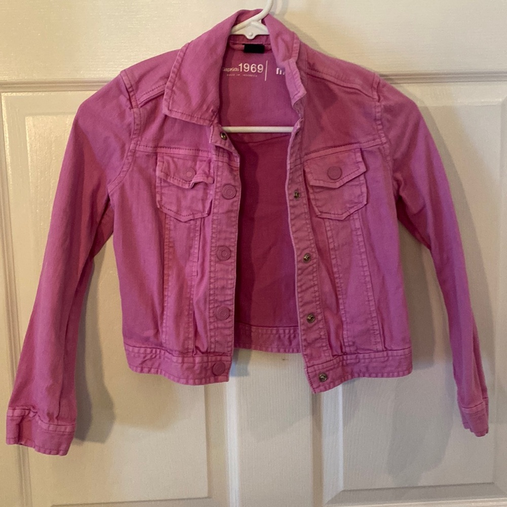 Pink jean jacket